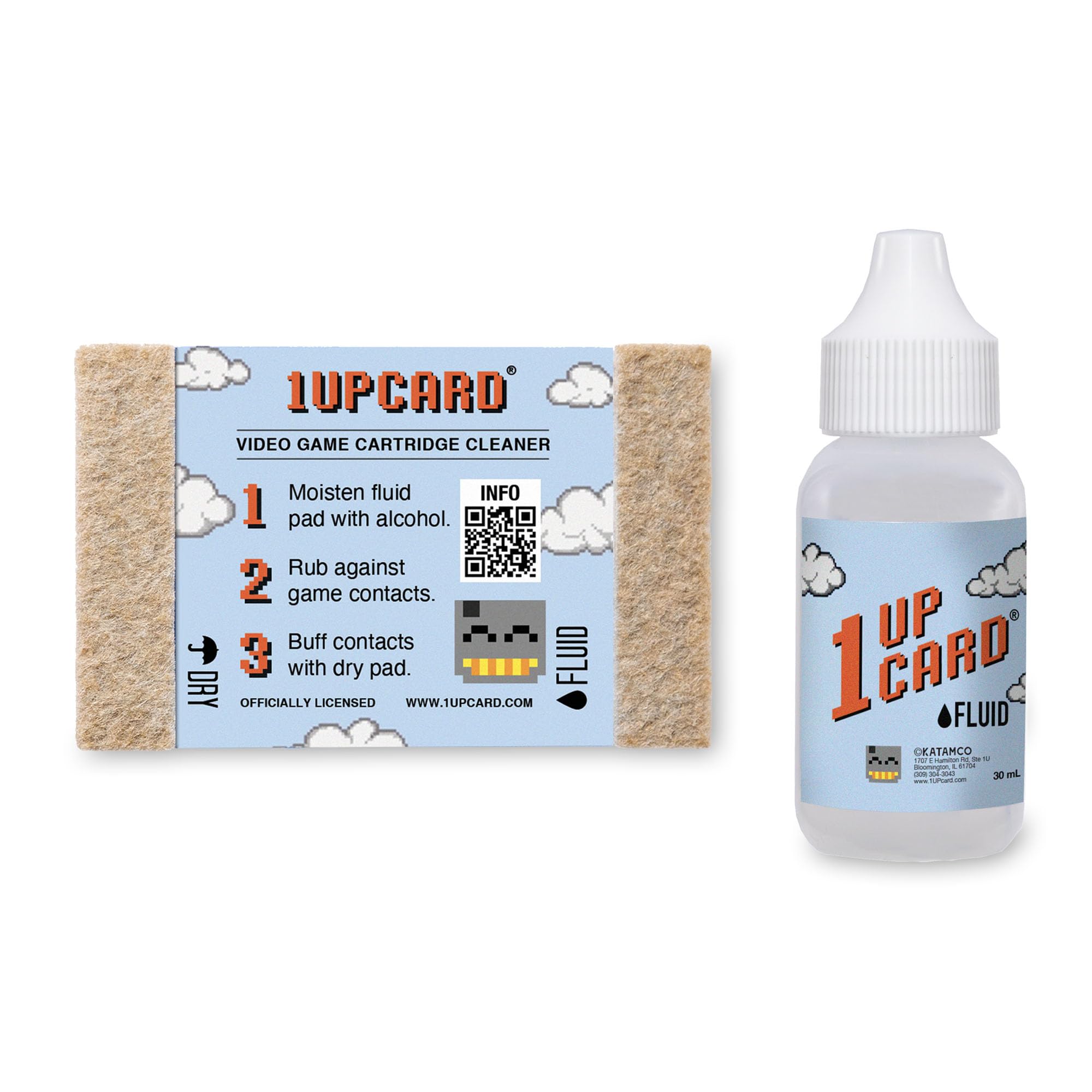 1UPcard Universal Retro Video Game Cartridge Cleaner Kit