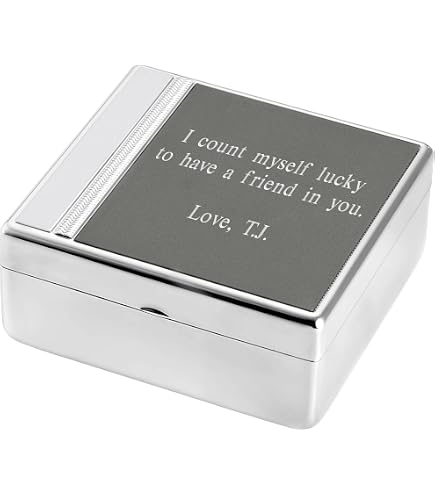 things remembered cigarette case THINGS REMEMBERED Engraved Silver and Gunmetal Keepsake Box (Free  Customization) : Clothing, Shoes & Jewelry