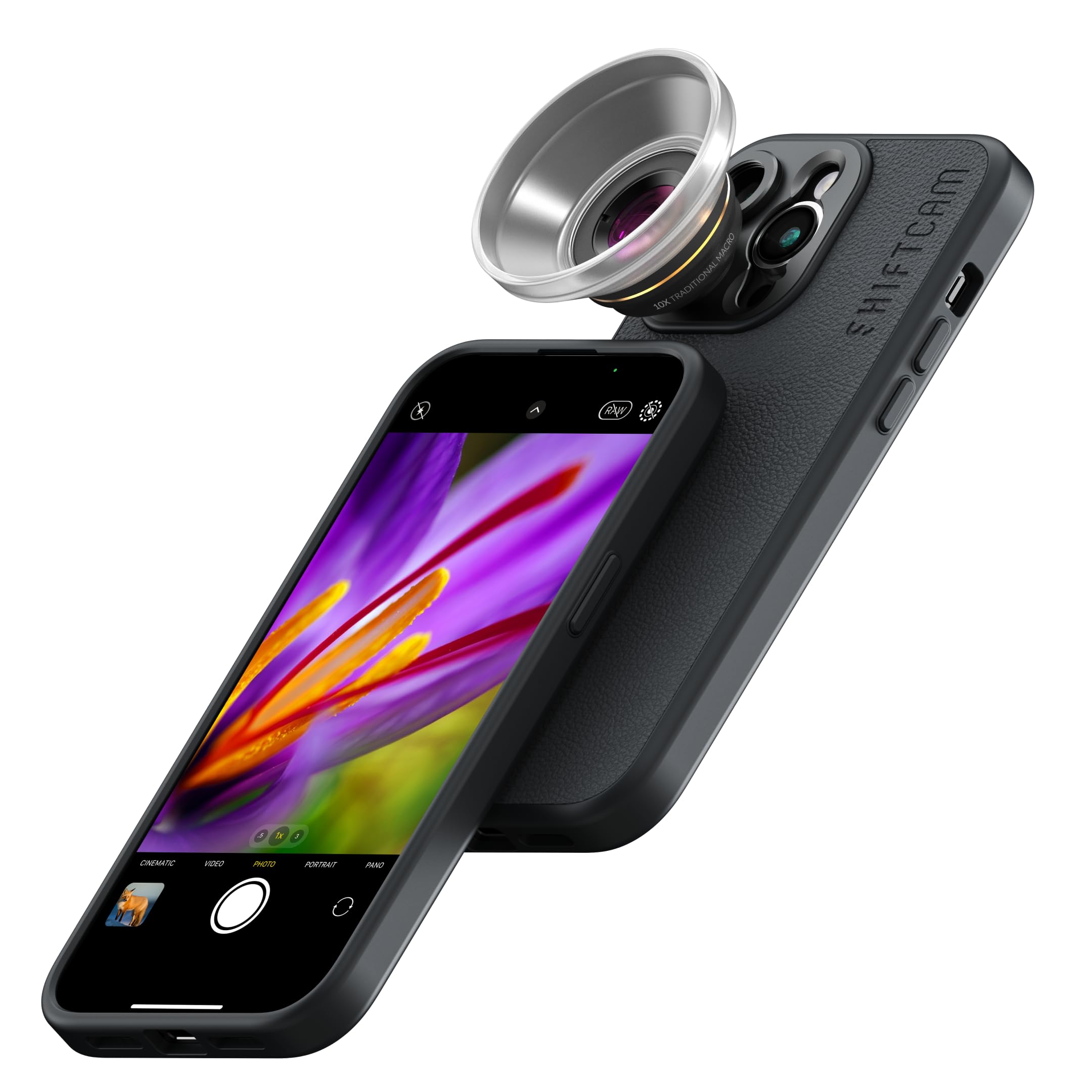 ShiftCam LensUltra 10x Traditional Macro Phone Camera Lens – 10x Magnification, 10–15mm Focus Distance – 25x Detail Capture, Macro Lens for iPhone & Android, Stunning Depth of Field – Lens Only