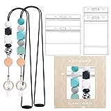 2PCS Retractable Lanyards for ID Badges and