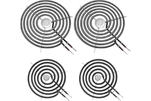 COZZIVITA WB30M1 and WB30M2 GE Hotpoint Electric Stove Burner Replacement Element, Perfectly Fit GE Hotpoint Electric Range Stove Top-Includes 2 * 8'' and 2 * 6''