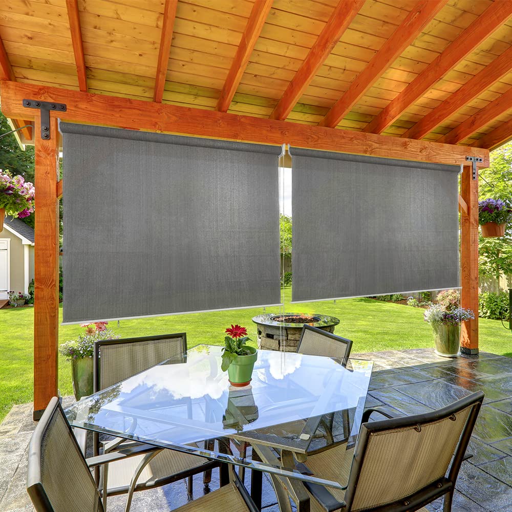 Photo 1 of ***(SELLING FOR PARTS ONLY)***
Vocray Outdoor Roller Shade for Patio, 8'W X 6'L Patio Blind, Sun Shade Screen Roll Up Waterproof, Exterior Pull Down Privacy Shade for Porch, Gazebo, Pergola, Deck, Balcony.(Gray) ONLY ONE