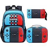 JIANYA School Backpack for Boys and Girls Elementary Children's School Bag Kids Backpack with Lunch Box
