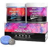 Mold Putty Silicone Mold Making Kit, Super Easy 1:1 Mix Putty, 7/8 Lb (400 Grams), Makes Strong Reusable Silicone