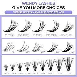 Lash Clusters Individual Cluster Lashes 40D+3D Mink