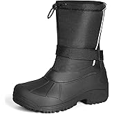 Furuian Insulated Snow Boots for Men Waterproof Winter Boots for Men Outdoor Non Slip Hiking Snow Duck Boot Mens Winter Duck Boot with an Insulated Inner Liner