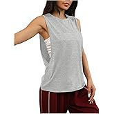 SHENHE Women's Loose Workout Tank Tops Sleeveless Athletic Yoga Running Shirts