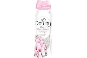 Downy Light Laundry Scent Booster Beads, Cherry Blossom Scent, In-wash fabric beads designed to be gentle with a light boost 
