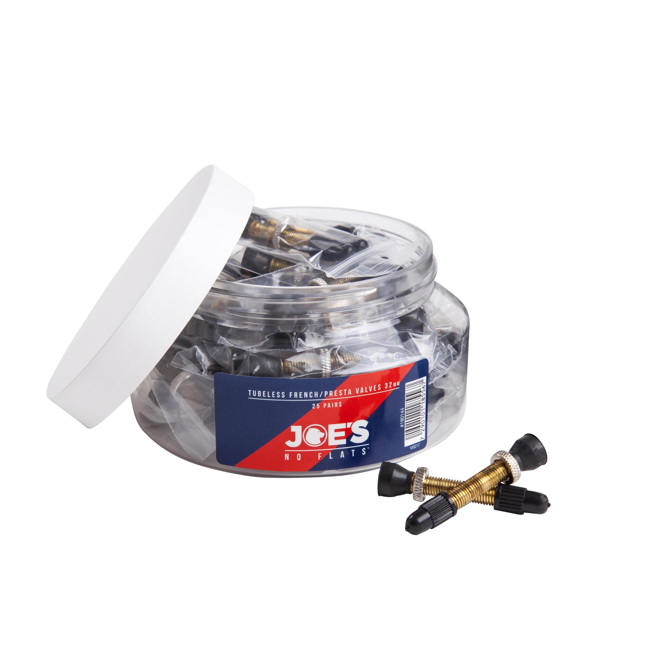JOES TUBELESS PRESTA VALVES (JAR 25 PAIRS) 40MM