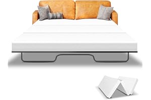 Bootuu 4" Memory Foam Sofa Bed Mattress Replacement 72"×53" for Full Pull Out Couch Bed&Sleeper Sofas with Removable&Machine-