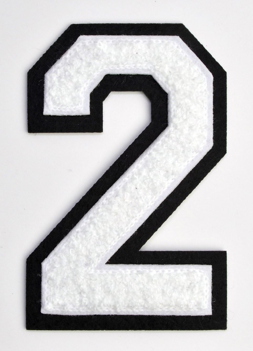 Varsity Number Patches White Embroidered Chenille Letterman Patch 4