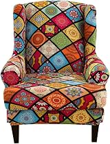 Highdi Mandala 2-Piece Armchair Cover with T-Shaped Cushion Cover view 1