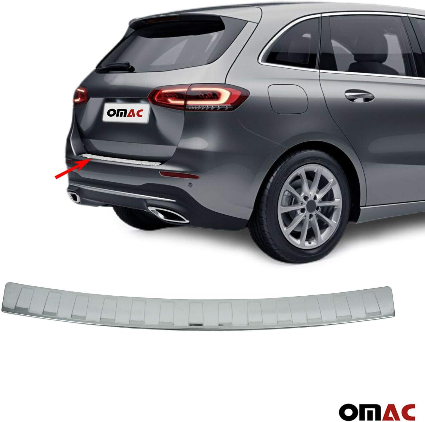 Heckstoßstangenschutz Für Audi Q3 F3 Sportback 2019-2023 - Edelstahl Ladekantenschutz