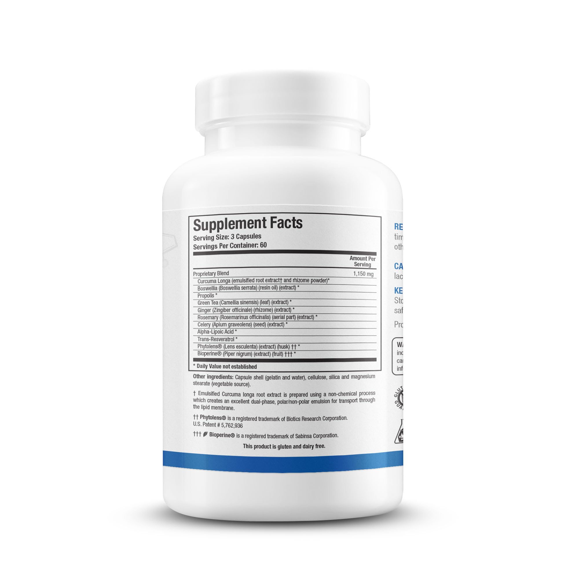 Biotics Research KappArest™ Turmeric Capsules Supplement - Curcuma Curcumin, Boswellia, Propolis, Ginger, 1150mg/Svg, Supporting Ease, Comfort & Non-Swelling, Antioxidant High Absorption 180 Capsules