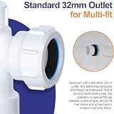 PlumbEZ Telescopic Adjustable Bottle Trap 32mm BS EN 274-1 Compliant view 4