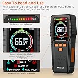 Proster Pinless Moisture Meter with Backlit LCD, 4 Modes, 19mm Depth view 3