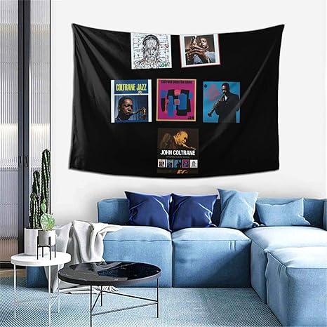 John Coltrane Tapiz para colgar en la pared, ropa de cama hippie