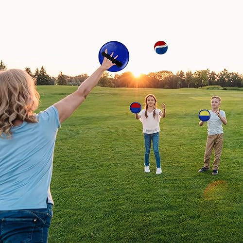 Kids Toss Ball Catch Game Set 2 Paddles 2 Balls