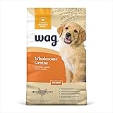 Amazon Brand - Wag Dog Dry Puppy Food, Chicken and Brown Rice, 15 lb