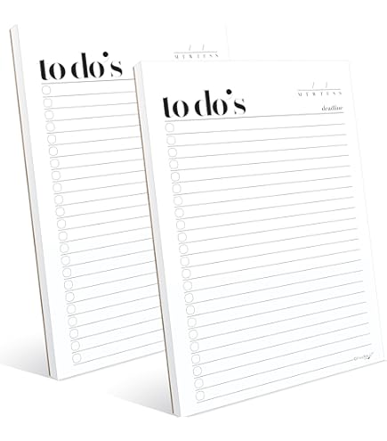 A5 Daily Planner Notepad - Undated Productivity Organizer With Hard Cover