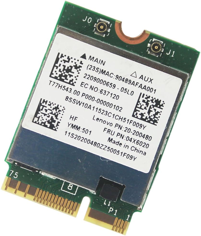 BCM94352Z NGFF WIFI CARD OSX COMPATIBLE Y50, Y70 LENOVO YOGA2 13 FRU:04X6020