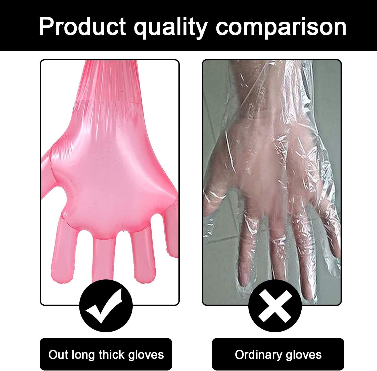 Field Dressing Gloves 20 Pairs, Deer Gutting Gloves and Nitrile Mittens, Deer Cleaning Gloves, Field Dressing Mittens with Long and Short Gutting Gloves Combo Pack for Hunting : Sports & Outdoors