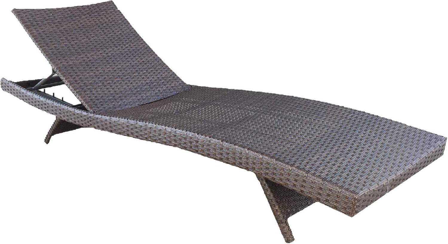 78.5" Brown Elegant Adjustable Back Comfortable Lounge Chair