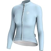 INBIKE Cycling Jersey Women Long Sleeve, Breathable Bike Shirts with Pockets, Bicycle Clothing for Road Biking Riding