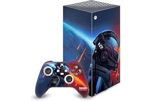 Head Case Designs Officially Licensed EA Bioware Mass Effect N7 Armor Legendary Graphics Vinyl Sticker Gaming Skin Decal Cover Compatible With Xbox Series X Console and Controller Bundle