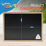 SOL Chalkboard with Chalk & Eraser Set 21x28cm Wooden Frame Portable view 7