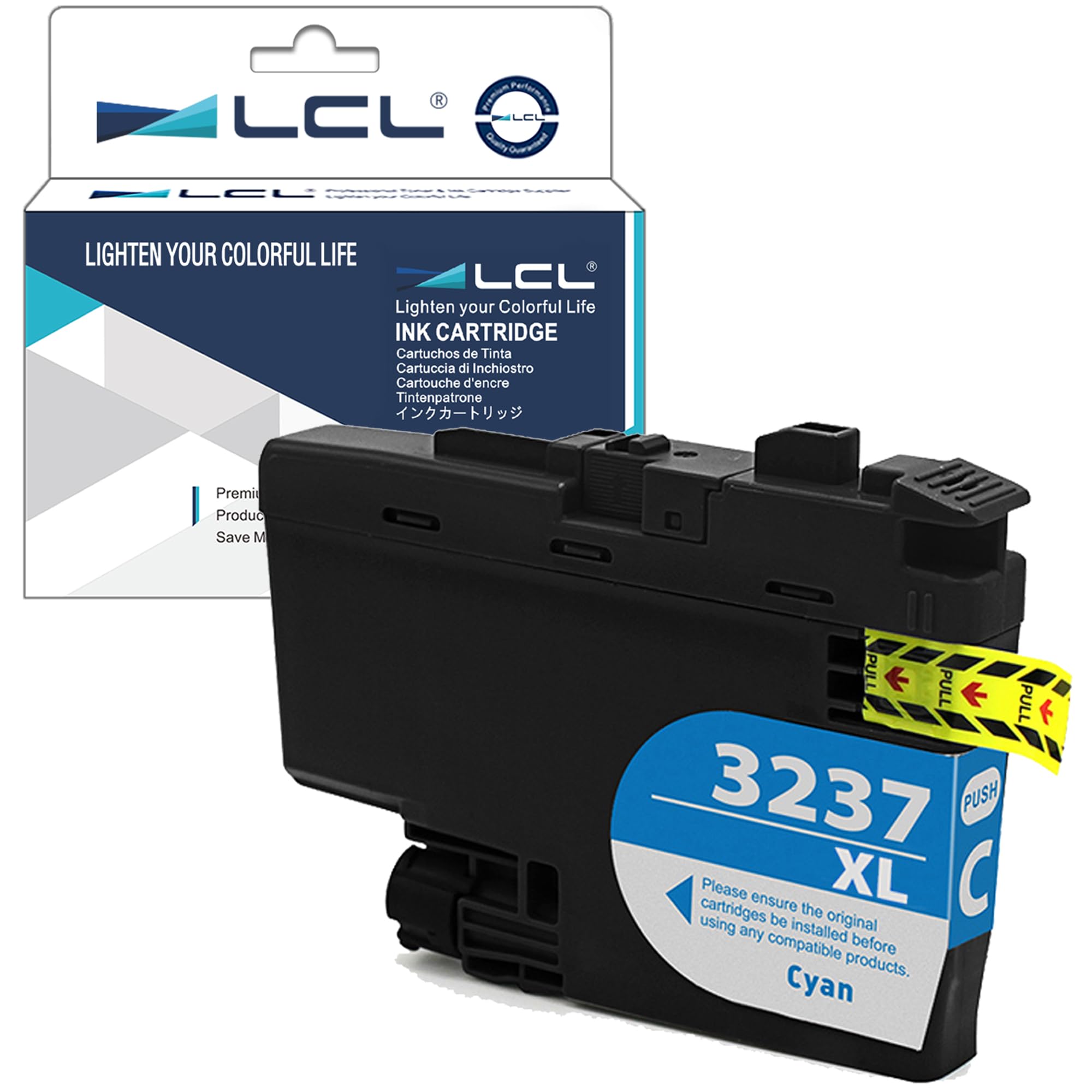 LCL Compatible Ink Cartridge LC-3237 LC3237 XL LC3237XL LC-3237C LC3237C (1 Cyan) Replacement for Brother MFC-J5945DW MFC-J6945DW MFC-J6947DW HL-J6000DW HL-J6100DW