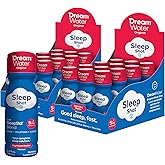 Dream Water Sleep Aid Supplement Drink; Melatonin 5mg, GABA, 5-HTP; Zero sugar, Natural flavors, No added colors, 2.5 oz liquid sleep shots, Nighttime Nectar, 24-Count