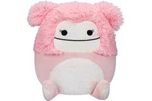 Squishmallows 8-Inch Brina Pink Bigfoot with Fuzzy Belly - Little Ultrasoft Official Kelly Toy Plush