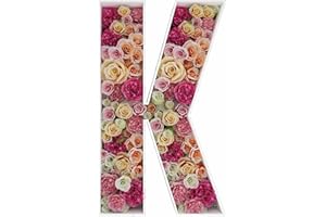 JW PASSION - PREMIUM QUALITY, MADE WITH PASSION 2FT Letter K Mosaic Balloon Frame Letter DIY Fillable Letters Kit for Birthday Party Wedding Backdrop Decor