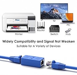 RuiPuo RJ45 Coupler Ethernet Cable Extender Adapter