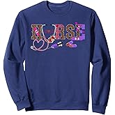 Retro Leopard Nurse Life, Registered Nurse Tee Nurse's Day Sweatshirt