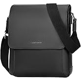 Leathario Crossbody Bag for Men Genuine Leather Small Messenger Shoulder Purse Side Vintage Satchel for Work Business Daily
