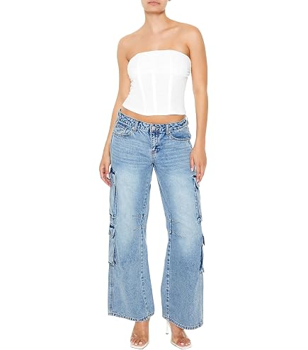 cigarette jeans forever 21 Launches Denim 21 Collection Looks like Forever 21 Carpenter Cargo Jeans