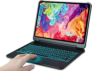 Amazon Com Ipad Pro 11 Case 2020 With Keyboard Ipad Pro 11 Touchpad Keyboard With 7 Color Backlit Smart Magic Keyboard For 11 Inch Ipad Pro 2020 2nd Support Apple Pencil 2nd Gen Charging Computers Accessories