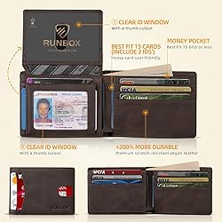 RUNBOX Wallet for Men and Women Slim Rfid Leather 2