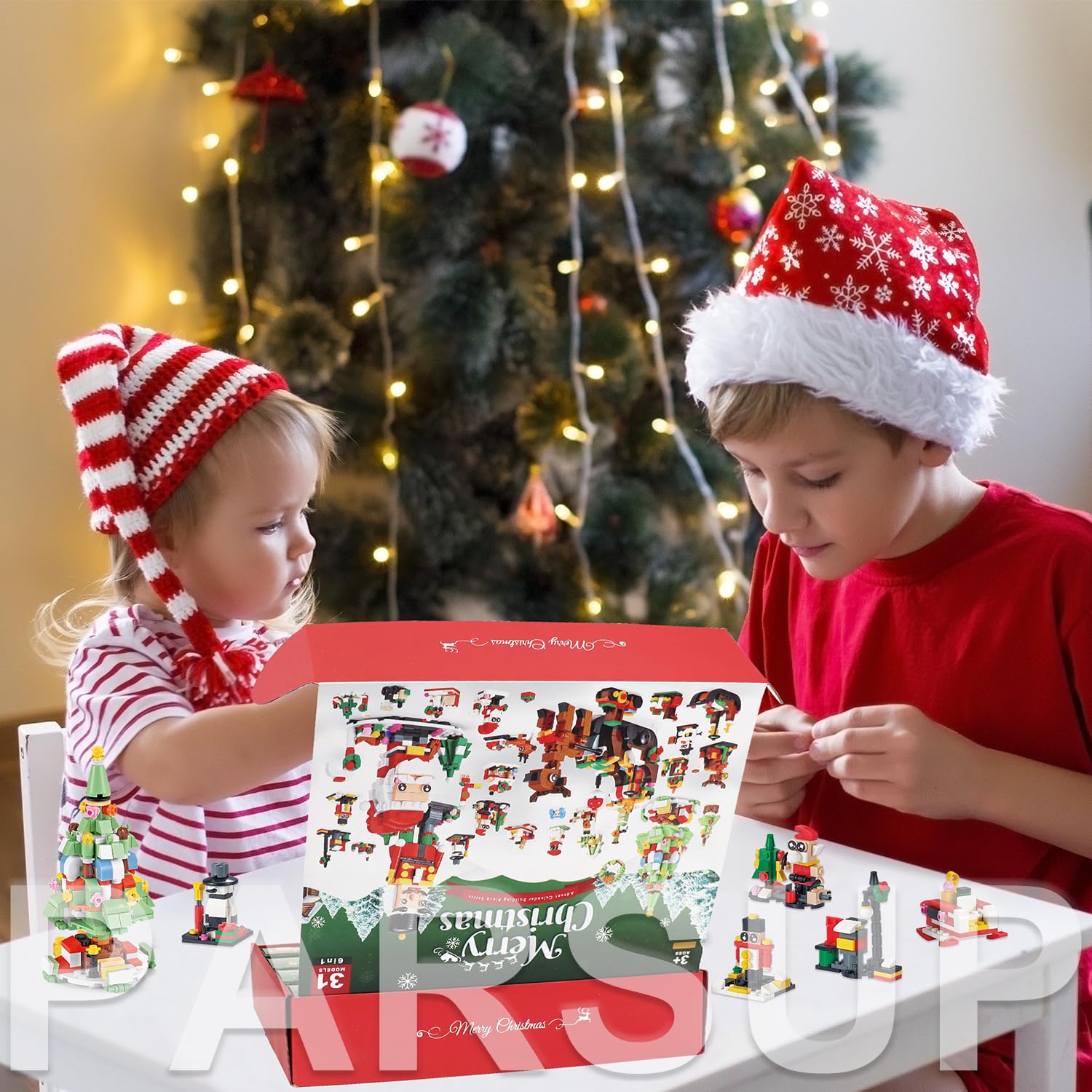 Christmas Advent Calendar 2025, 6 in 1 Building Blocks, 24 Days Countdown Calendar Toys for Kids, Building Toys Party Favors, Xmas Gifts for Boys & Girls
