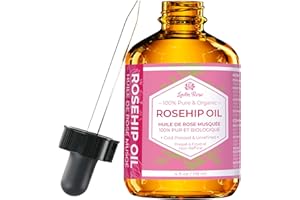 Leven Rose Rosehip Oil 118 mL – 100% Pure Cold Pressed, Natural Facial Oil for Moisturizing, Hydrating & Soft Smooth Skin – L