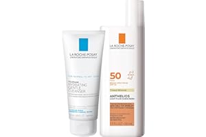 La Roche-Posay Anthelios Tinted Sunscreen SPF 50 | Ultra-Light Fluid Mineral Sunscreen for Face with Titanium Dioxide | Sensitive-Skin Tested | Oil-Free | Travel Size Sunscreen 1.7 Fl Oz