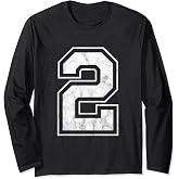 Number 2 Long Sleeve T-Shirt