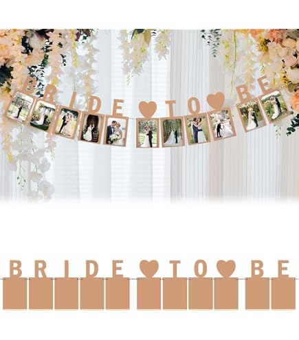 Bannière photo Bride to Be – Décorations de fête prénuptiale, bannière « Bride to Be », guirlande Bannière photo Bride to Be – Décorations de fête prénuptiale, bannière « Bride to Be », guirlande