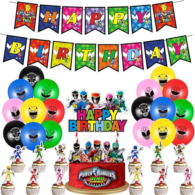 Power Rangers Birthday Party SuppliesPower Rangers Theme Happy