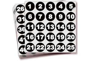 iSYFIX Black Consecutive Number Stickers – 1 to 100, 1.5-inch, 1 set – Vinyl Self Adhesive Premium Decal, Ideal for Inventory, Storage, Organizing, Boxes, Bins, Toolbox, Lockers & More, Indoor/Outdoor