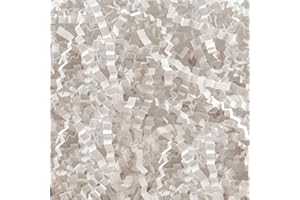 Caleihd 1LB Crinkle Paper Filler Cut Shredded Paper, Gift Box Baskets Wrapping and Filling for Easter, Birthday, Wedding, Christmas Decoration(White)