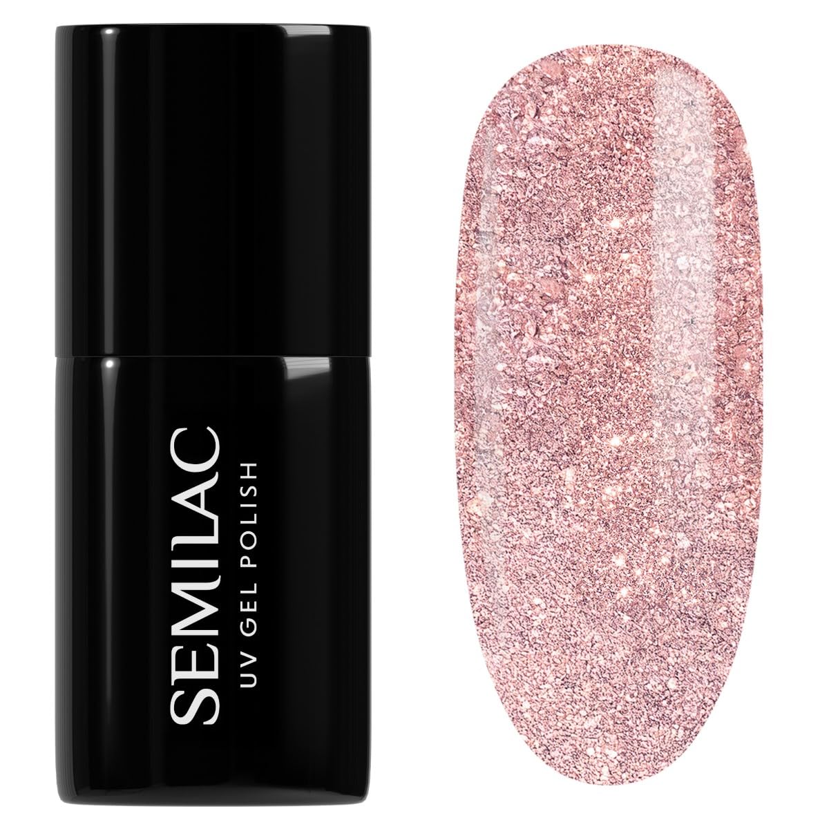 SEMILAC Gel Nail Polish 179 Midnight Samba - Full Coverage Gel Polish - Soak Off Easy To Use LED/UV Nail Lamp - Long Lasting Manicure and Pedicure up to 3 weeks