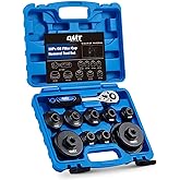 Orion Motor Tech Oil Filter Wrench Set, 10pc Oil Filter Socket Set, 3/8" Drive Metric Oil Filter Cap Wrench Removal Tool Kit,